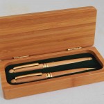 2 pc maple wood pen box